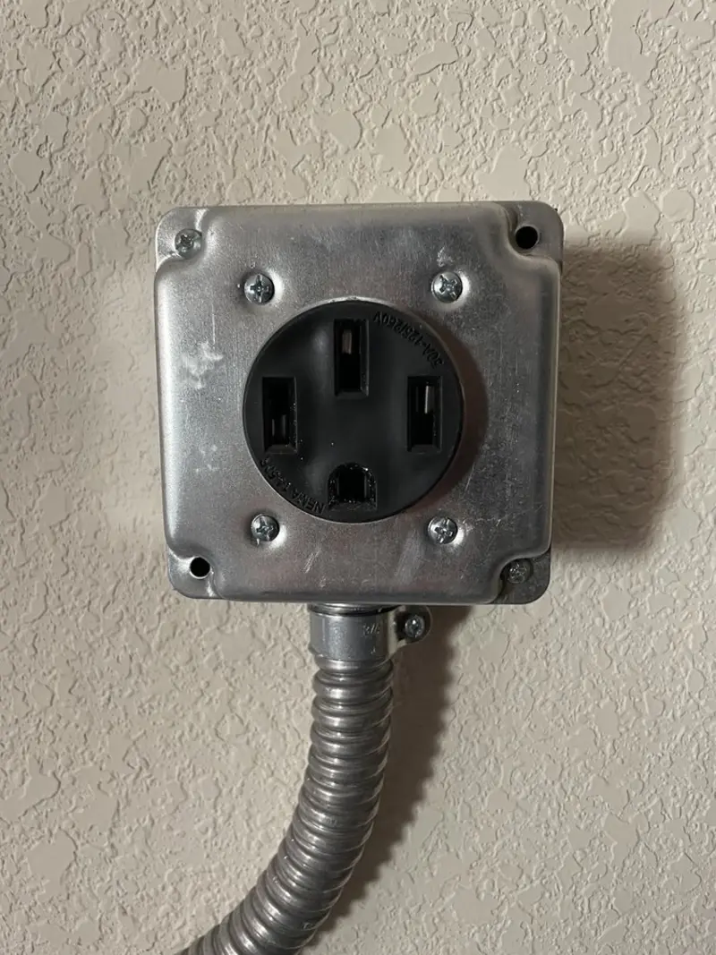 NEMA 14-50 outlet installed for Smart Home Electrical in Pana